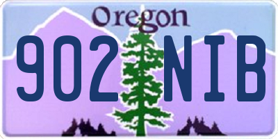 OR license plate 902NIB
