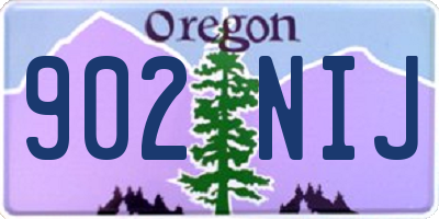 OR license plate 902NIJ