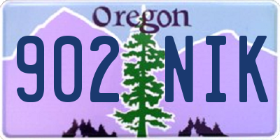 OR license plate 902NIK