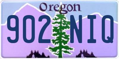 OR license plate 902NIQ