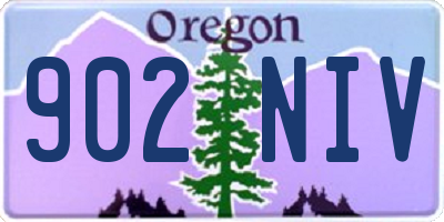 OR license plate 902NIV