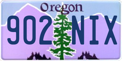 OR license plate 902NIX