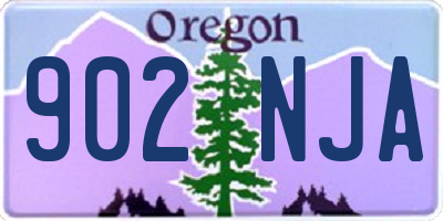 OR license plate 902NJA