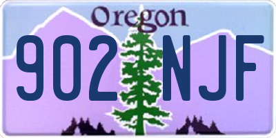 OR license plate 902NJF
