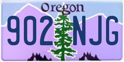 OR license plate 902NJG