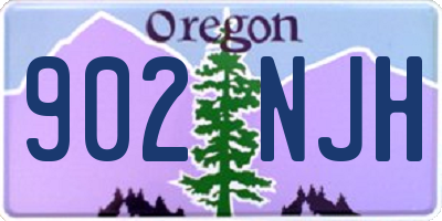 OR license plate 902NJH