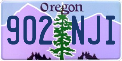 OR license plate 902NJI