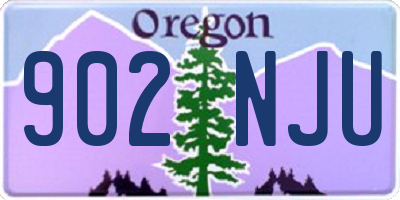 OR license plate 902NJU
