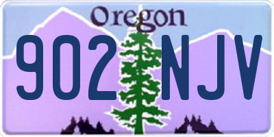 OR license plate 902NJV
