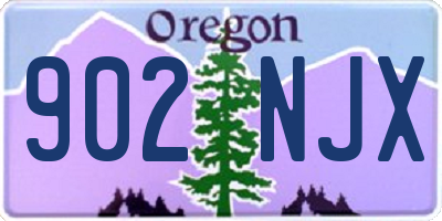 OR license plate 902NJX