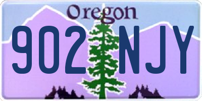 OR license plate 902NJY