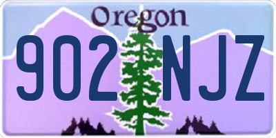 OR license plate 902NJZ