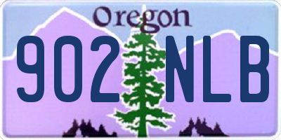 OR license plate 902NLB