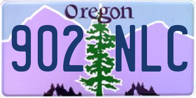 OR license plate 902NLC