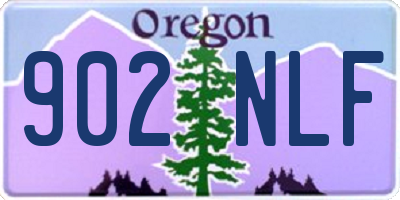 OR license plate 902NLF