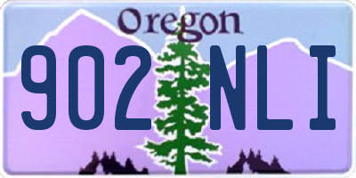 OR license plate 902NLI