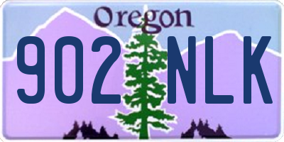 OR license plate 902NLK
