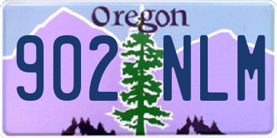 OR license plate 902NLM