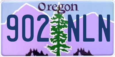 OR license plate 902NLN