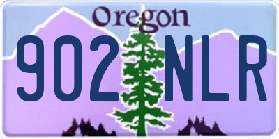 OR license plate 902NLR