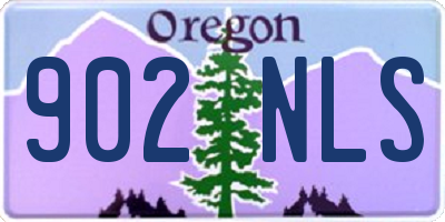 OR license plate 902NLS