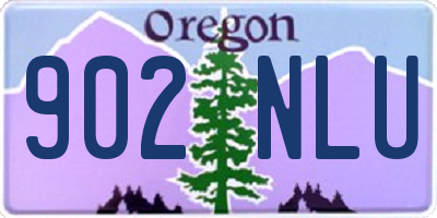 OR license plate 902NLU