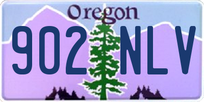 OR license plate 902NLV