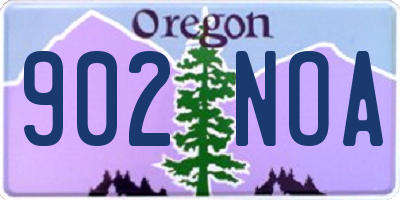 OR license plate 902NOA