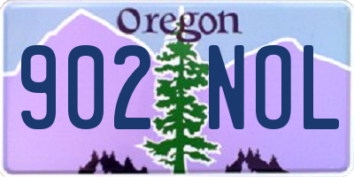 OR license plate 902NOL