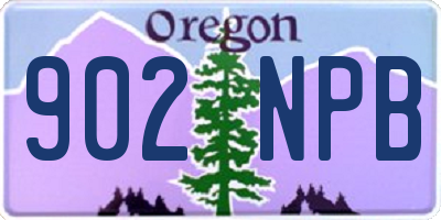 OR license plate 902NPB