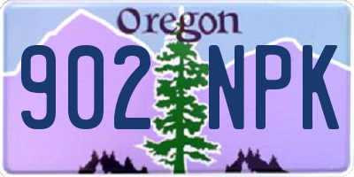 OR license plate 902NPK