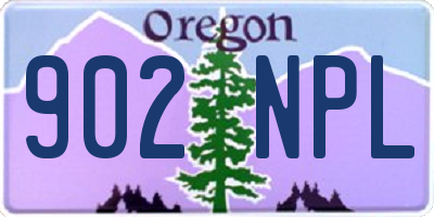 OR license plate 902NPL