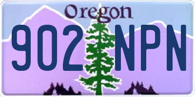 OR license plate 902NPN