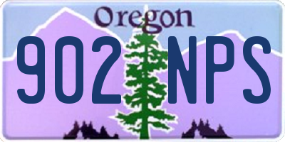 OR license plate 902NPS