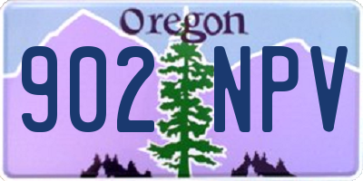 OR license plate 902NPV