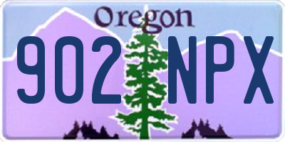 OR license plate 902NPX