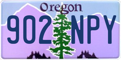 OR license plate 902NPY