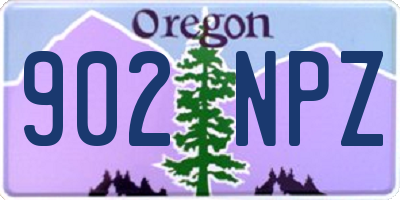 OR license plate 902NPZ