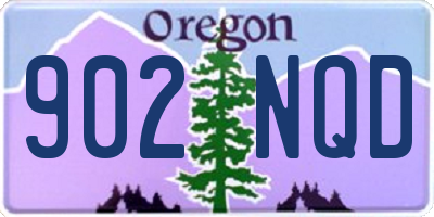 OR license plate 902NQD