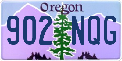 OR license plate 902NQG
