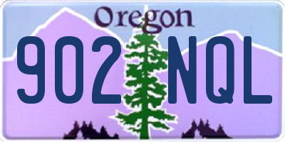 OR license plate 902NQL