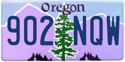 OR license plate 902NQW
