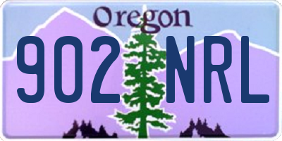 OR license plate 902NRL
