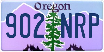 OR license plate 902NRP