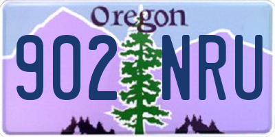 OR license plate 902NRU