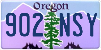 OR license plate 902NSY