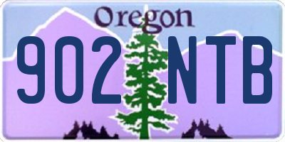 OR license plate 902NTB
