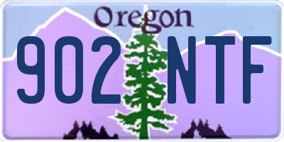 OR license plate 902NTF