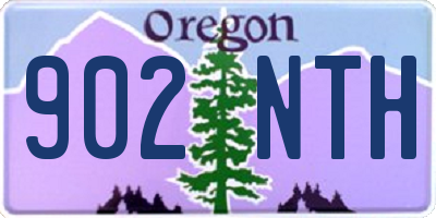 OR license plate 902NTH