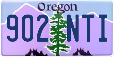 OR license plate 902NTI